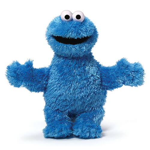 Peluche piccolo di Sesame Street (Il mostro dei biscotti)