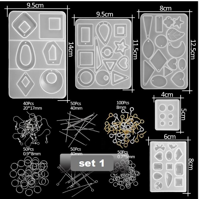 DIY Ornament Mold Silicone Drop Glue Mold Combination Set