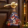 Unique Holiday Keepsakes 250 Anniversary USA Christmas Tree Ornament, 2D Acrylic 1776-2026 250th Decorative Candy Cane Snowflake Elements Hanging