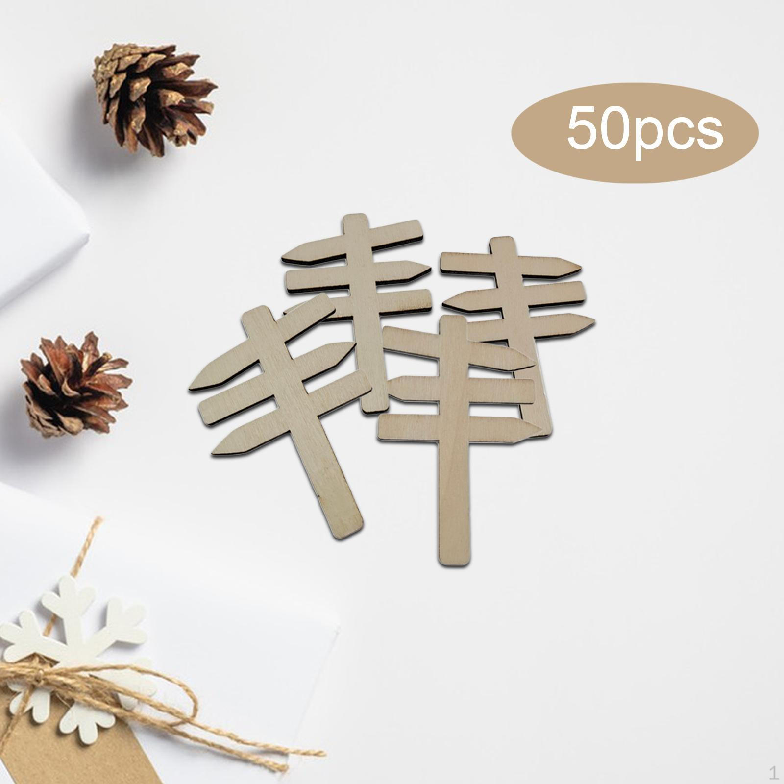 

50 шт. деревянных мини-указательных столбиков для модельных железнодорожных путей