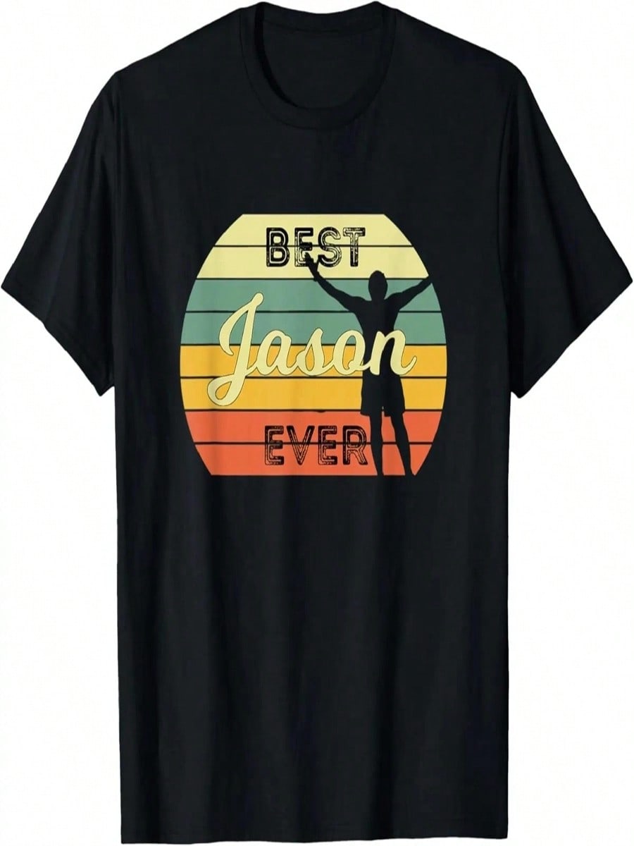 Best Jason Ever - Funny Retro Birthday 70s Design T-Shirt S разноцветный