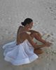 2026 Trendy European and American Women's V-Neck Backless Dress - Beach Holiday Style