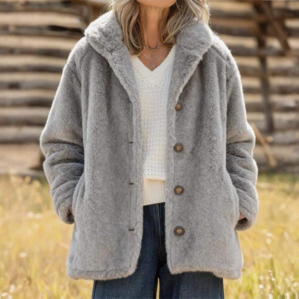 Women's Fashion Casual Solid-color Long-sleeved Cardigan Jacket