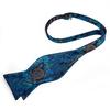 Wedding Bowtie Set for Men Adjustable Self Tied Bowtie Paisley Silk Bowtie Hanky Cufflink Set Dibangu