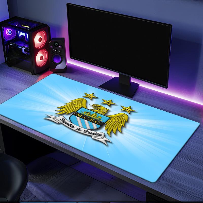 Tappetino per mouse con stemma del Manchester United, Base in gomma, Tappetino per mouse per giocatori e uso in ufficio, Scrivania da gioco, Tappetino facile da pulire Regali di Natale per tifosi