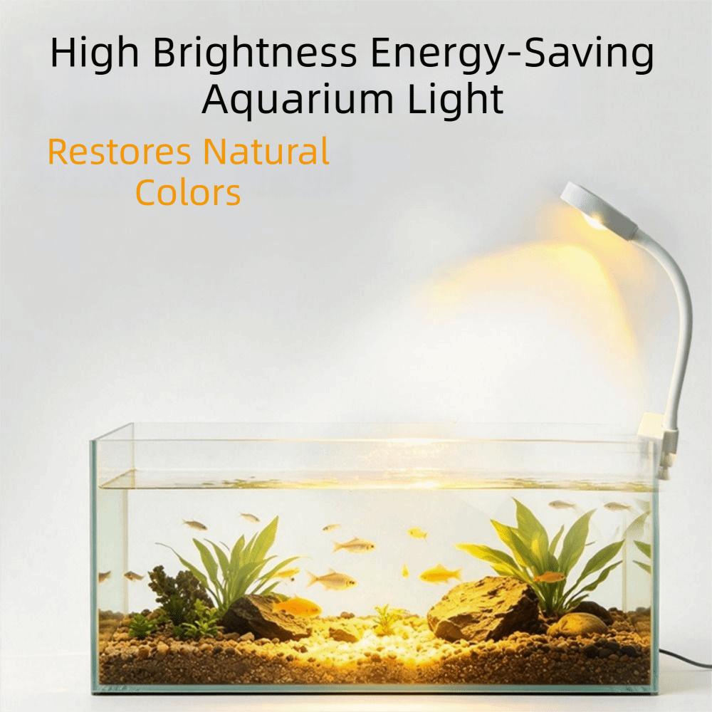 Infinitely Variable Dimming Aquarium Light 3-color Fish Tank Lamp LED Fish Tank Light  Nano Tank