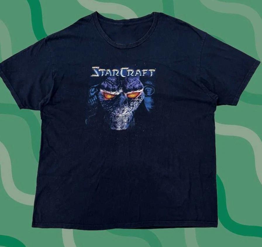 Vintage StarCraft Schwarzes Grafik-Videospiel Unisex S-5XL Shirt ILS278