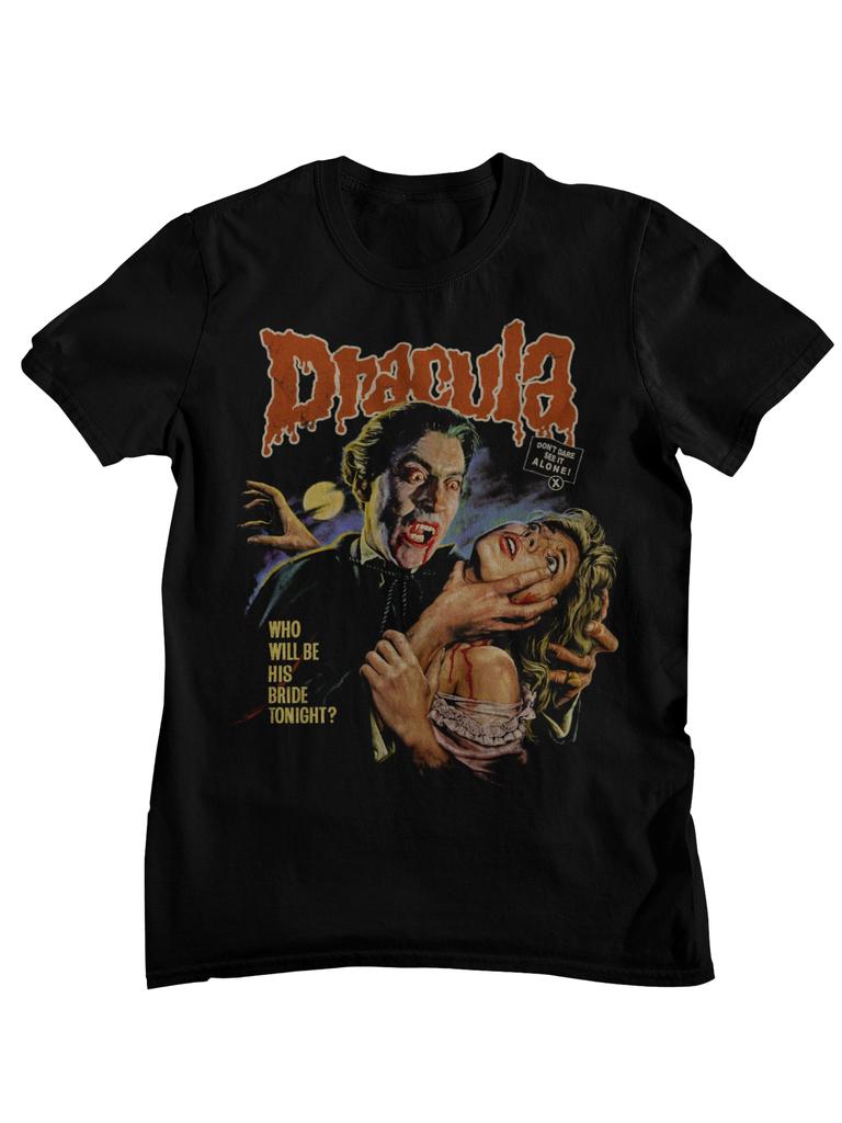 Dracula Ο Πρίγκιπας του Σκότους Κλασική Ταινία Τρόμου Βαμπίρ Γραφικό T-Shirt Unisex Γυναικεία Casual Βαμβακερά Ρούχα Δρόμου Μπλούζες