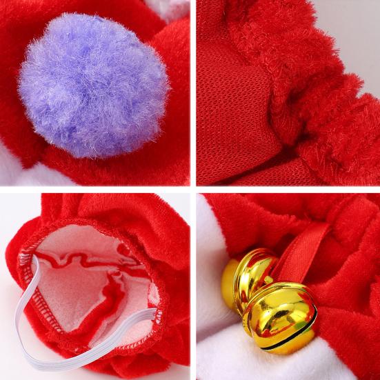 Christmas Porch Goose Clothes with Hat Festive Theme Elastic Collar Cloak Design Goose Suit Decorative Seasonal Goose Outfit