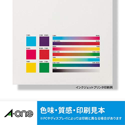 A-One Label Sticker Glossy Paper Inkjet A4 Uncut 10 Sheets 28691