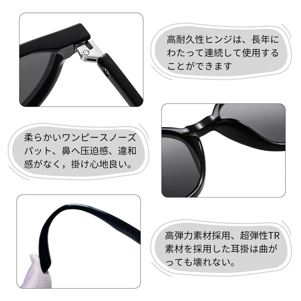 KANASTAL Polarisierte Sonnenbrille für Männer und Frauen, Starker UV-Schutz, Perfekt zum Angeln und Autofahren, Stilvoll und leicht (Schwarz)