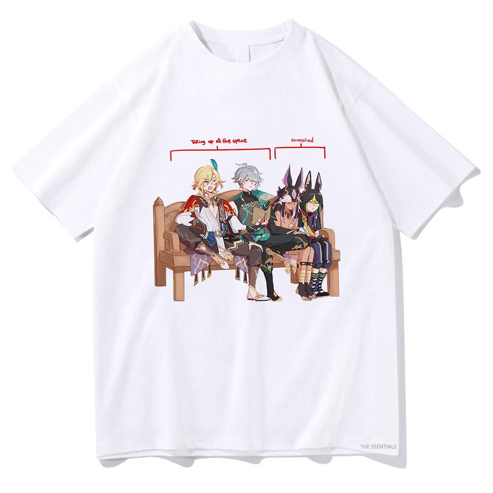 

Футболки Забавный мультфильм Стильный Harajuku хлопок Мужчины Женщины Короткий рукав Милый Повседневный Уличный Винтаж Графический унисекс Топы XXXXXL