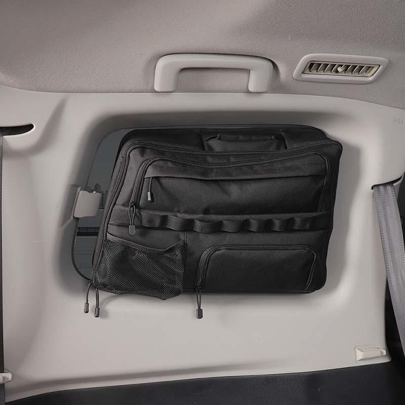 Kofferraum Heckscheibe Seitenaufbewahrungstasche Organizer Passend für Mitsubishi PAJERO 2007-2021 Verstauen Aufräumen Autozubehör