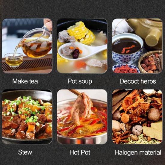 Tea Ball Strainer Food Grade Dense Holes Threaded Connection Large Capacity with Extended Chain Hook for Loose