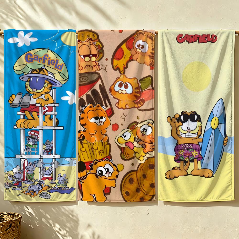 Character G-Garfield-d Towel beach towel, quick drying absorbent bath towel for Swim,Gym,Camping,Outdoor