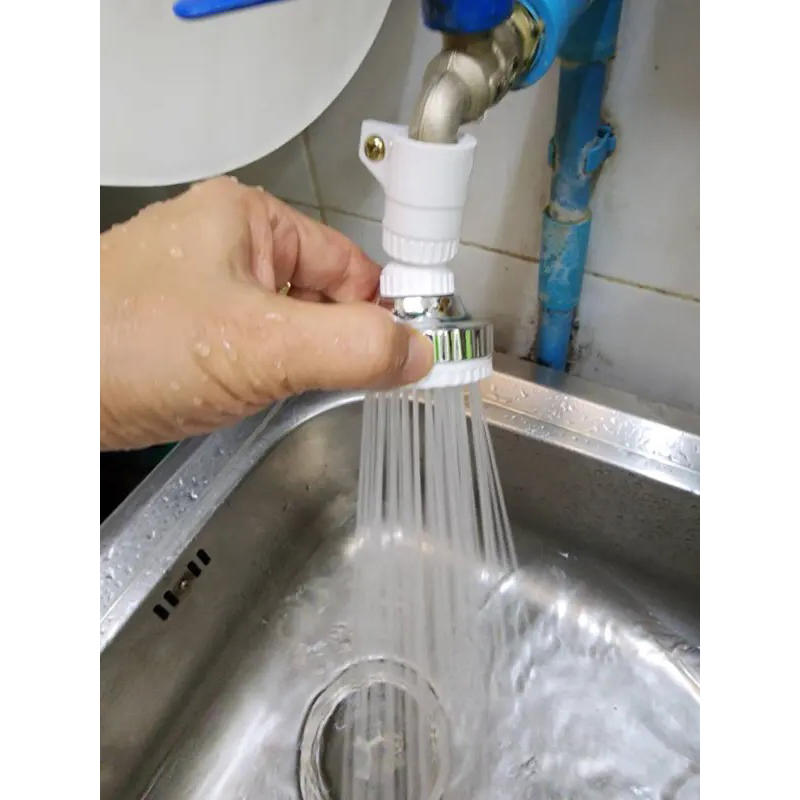 Universal Kitchen Bathroom Faucet Aerator Single Head Rain Sprinkler Faucet Aerator Head with Swivel Spray