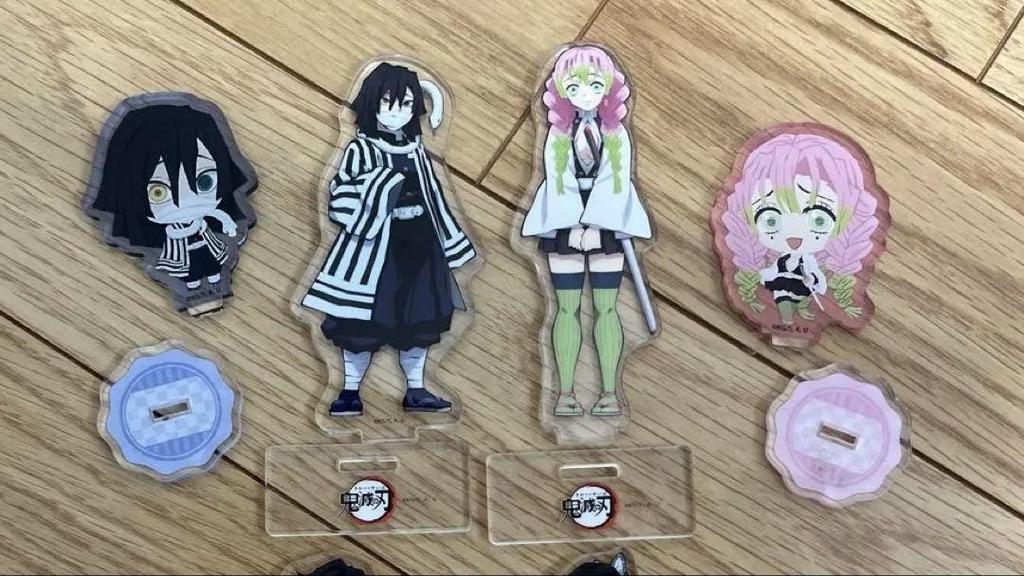 [USED] Demon Slayer ufotable Acrylic Stands: Giyuu, Shinobu, Mitsuri, and Obanai