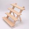 Jewelry Display Stand Wooden Earring Storage Container Desktop Tray Countertop Display Stand Bracelet Stand