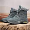 Winter Snow Boots Super Warm Plush Men's Boots High Top Motorcycle Boots Outdoor Sneakers Anti-Slip Men Hiking Boots Big Size 46