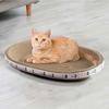 Corrugated Cardboard Oval Pet Scratching Post Pet Bed