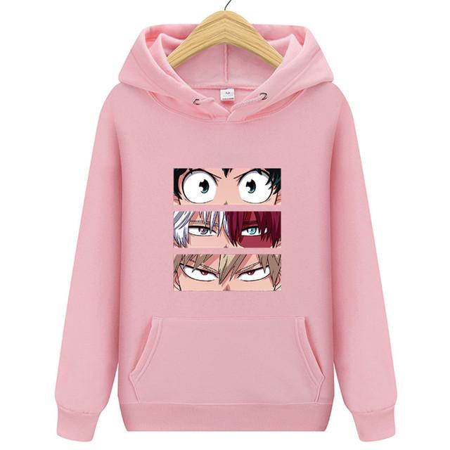 Langermet for menn og kvinner Uformell mote gensere Japansk tegneserie løs hettegenser Komfortabel kreativitet Streetwear