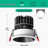 Hidden Anti-Glare LED Spotlight: Embedded Living Room Ceiling Downlight with Wall Washer