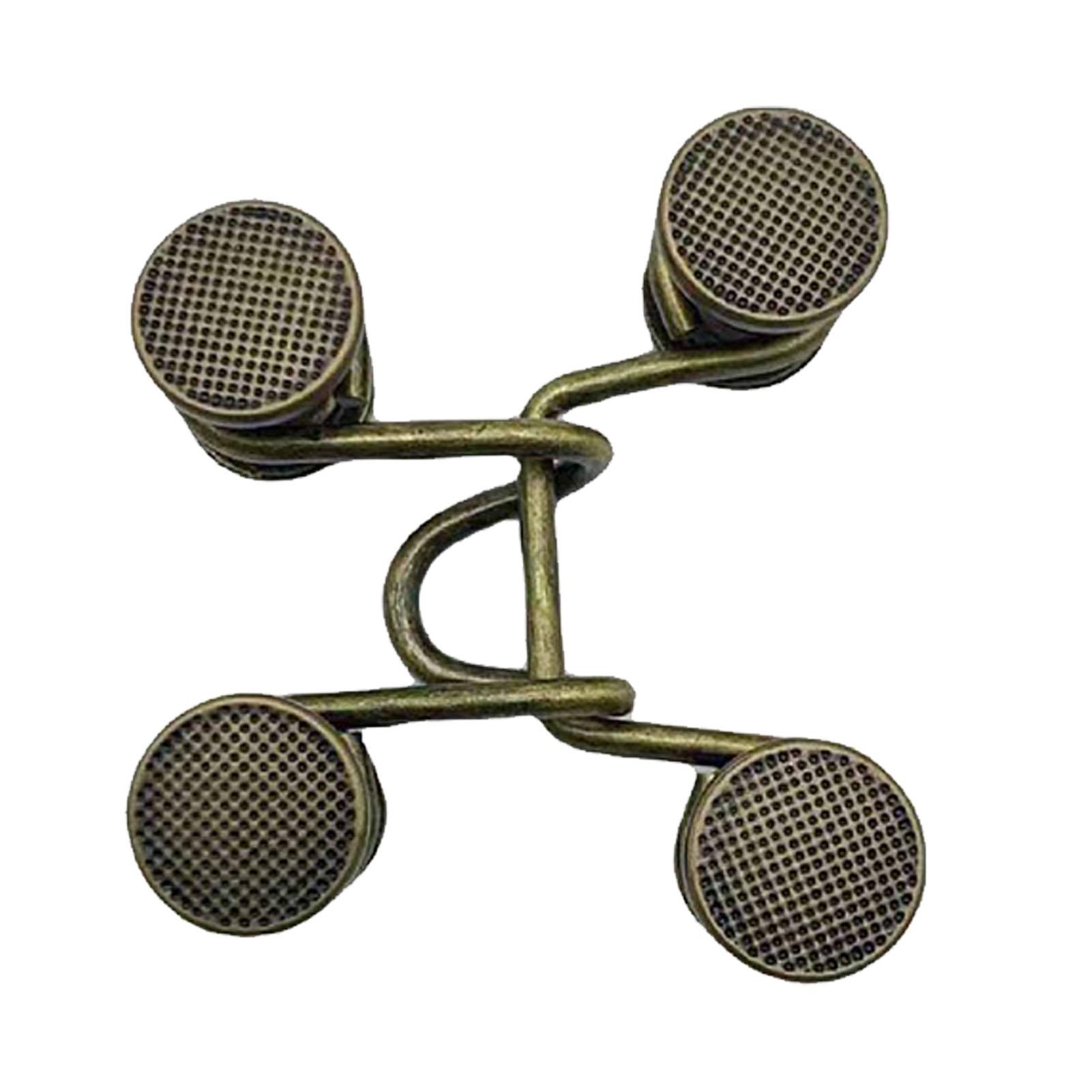 

Pant Waist Tightener Alloy Removable Nail Free Adjustable Smaller Waist Tightener Bronze Grid