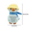 Cute Handwoven Positive Energy Duck Ornaments Bee Sunflower Crochet Ornament Room Decor Gift for Guests Car Interior Accessorie