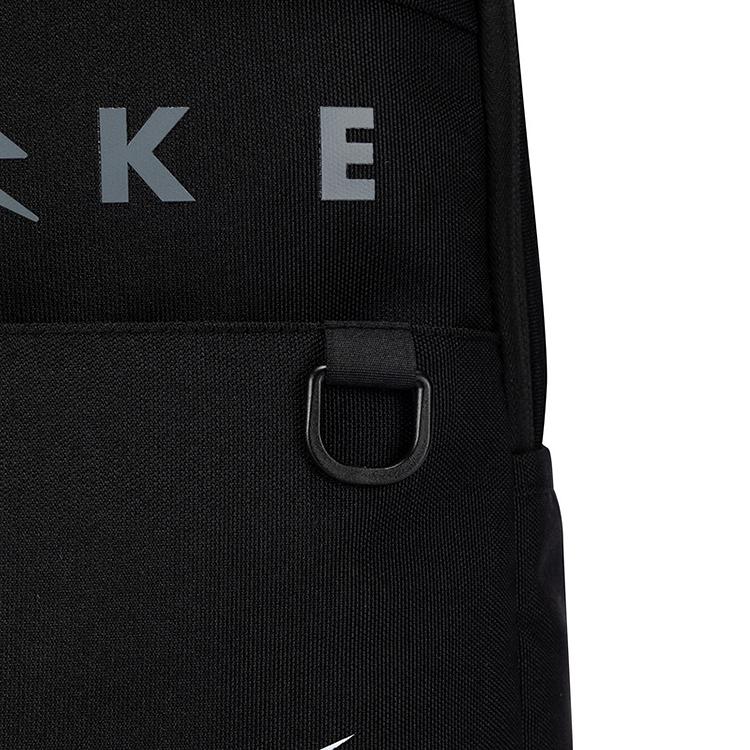 Nike 3Brand Casual Versatile Fashion Simple Solid Color Polyester Backpack Unisex Backpack Black N32613070GS-002