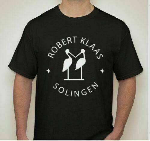 Robert Klaas kissing cranes Tee 1834 shirt t-shirt German Daggar Maker mark L