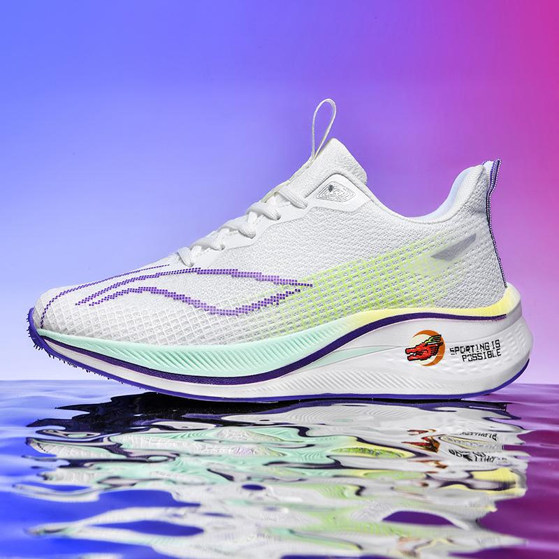 

Мужские кроссовки марафонские дышащие кроссовки для мужской обуви, удобная повседневная спортивная обувь, спортивные кроссовки Tenis Masculino 45 белый