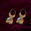 Traditional Multicolor Jhumka Earring for Women and Girls, Indian Ethnic Alloy Jhumki Earrings (Multi)