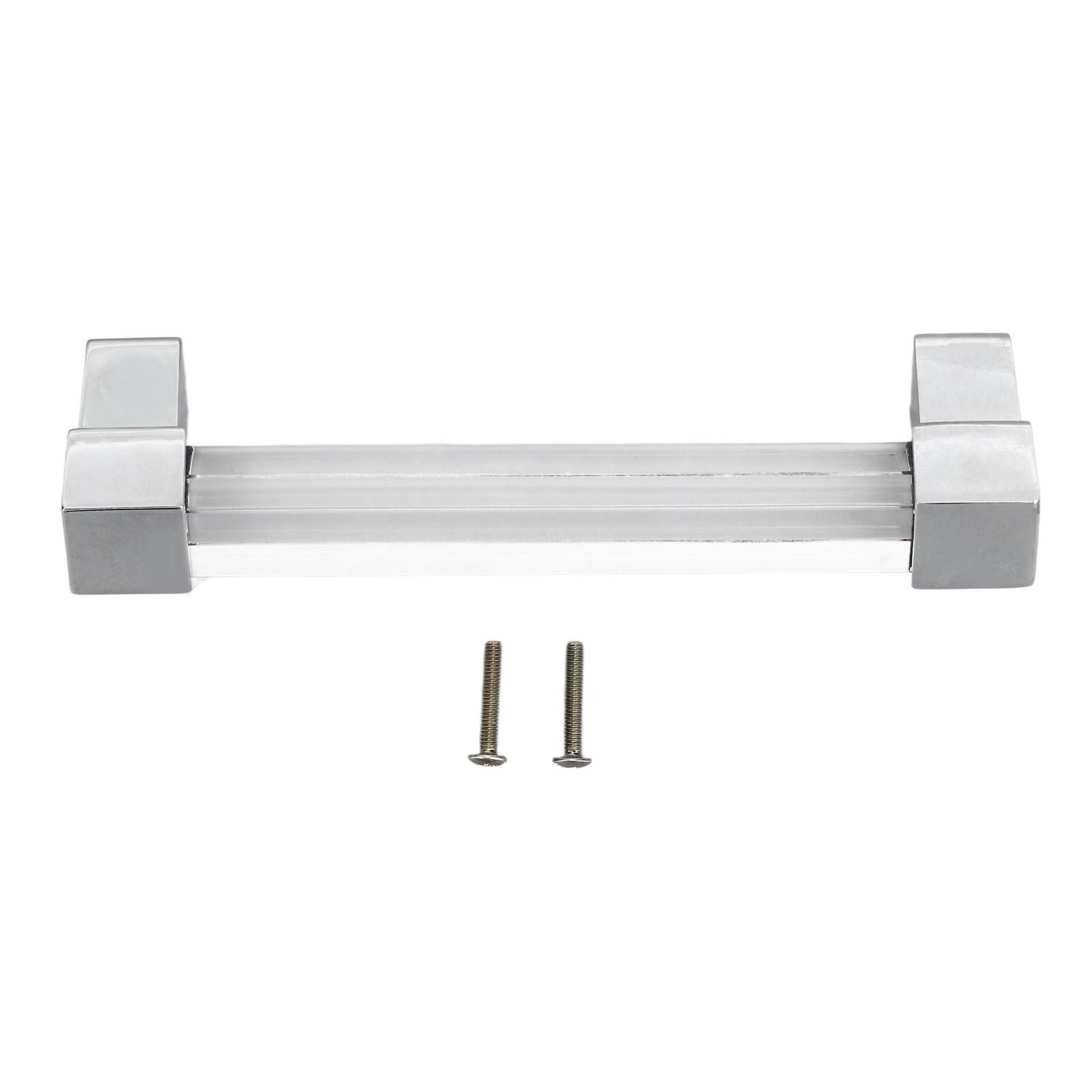 

Акриловые выдвижные ящики с одним отверстием, хрустальные выдвижные ящики для кухонных шкафов, комод, шкаф 128 серебряный