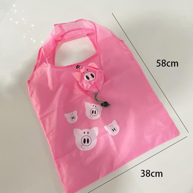 Cartoon Foldable Shopping Bag Portable Large Capacity Supermarket Eco-Friendly Bag