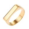 Cross-border Fashion: 4MM Simple Stainless Steel Ring for Women