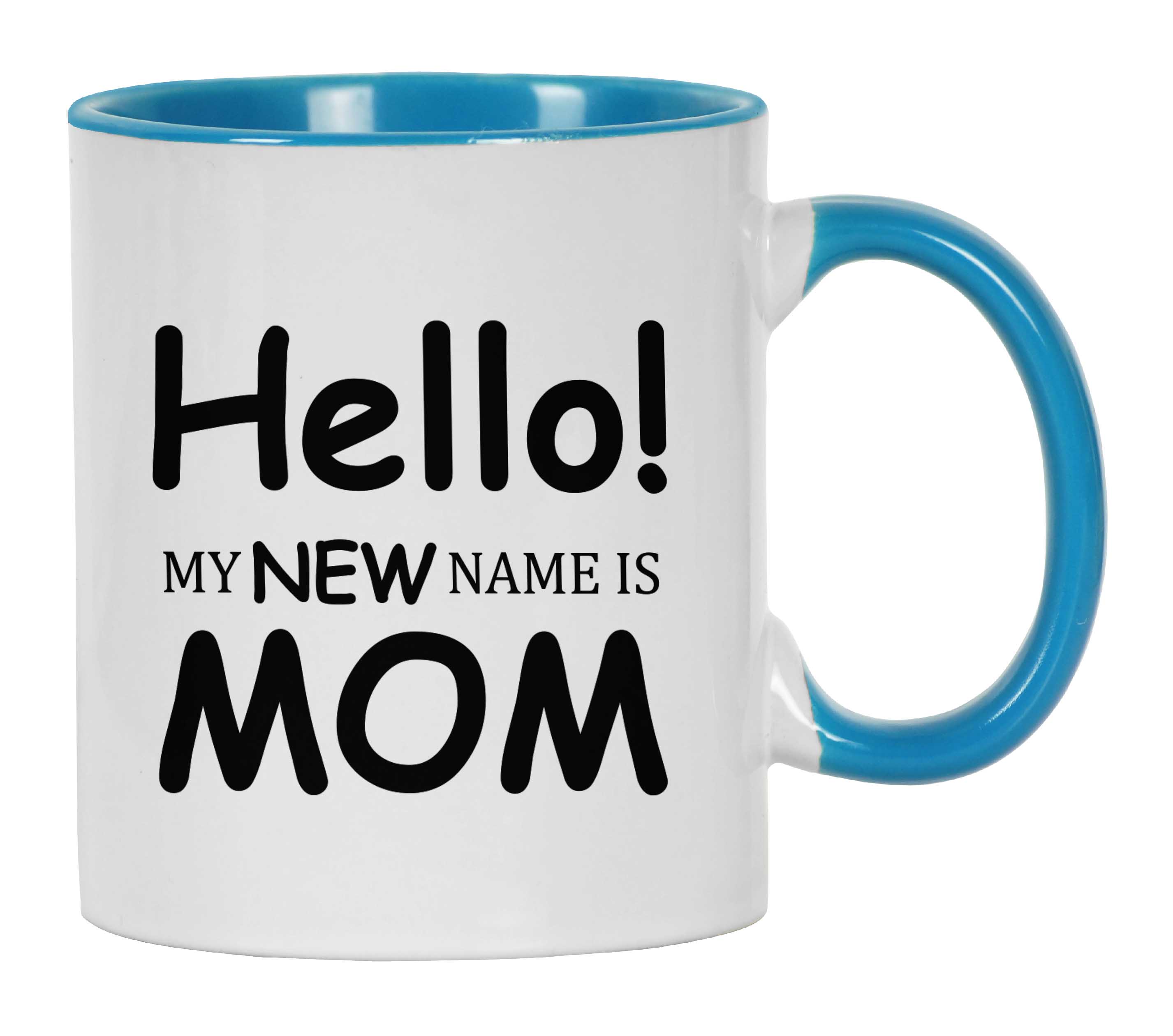 

Inkdotpot Hello My New Name Is Mom 11oz Ceramic Coffee Mug Funny Novelty Mother s Day Gift 11oz небо синє кольору