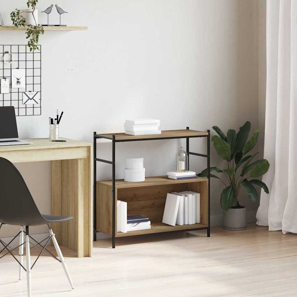 vidaXL Bücherregal Artisian Eiche 80x30x78,5 Cm Holzwerkstoff