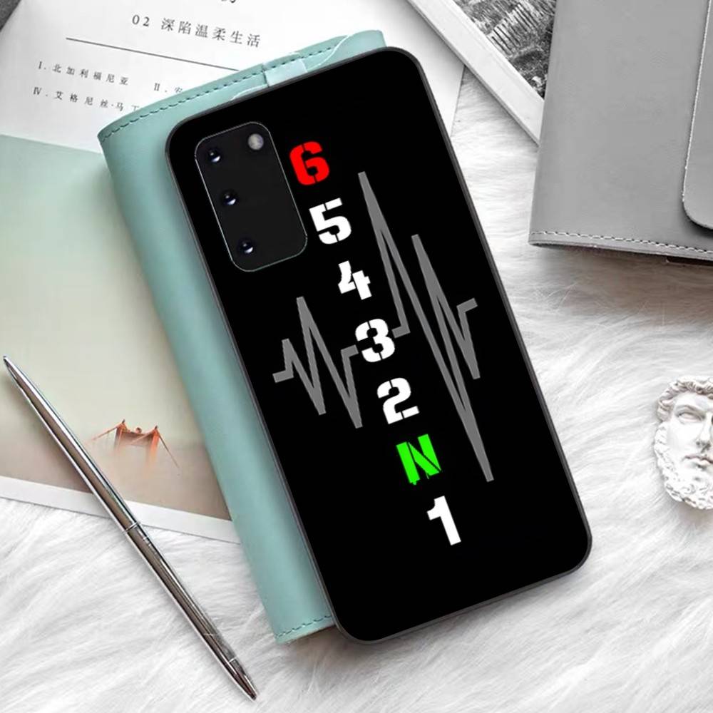 1N23456 M-Motorcycle Phone Case Silicone PC+TPU For Samsung S10 20 30 22 23 24 Plus Lite Ultra Cover