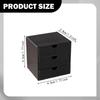 1/12 Dollhouse Cabinet 3 Layer Drawers Dolls House Decor Bedroom Ornament Miniature Desktop Filing