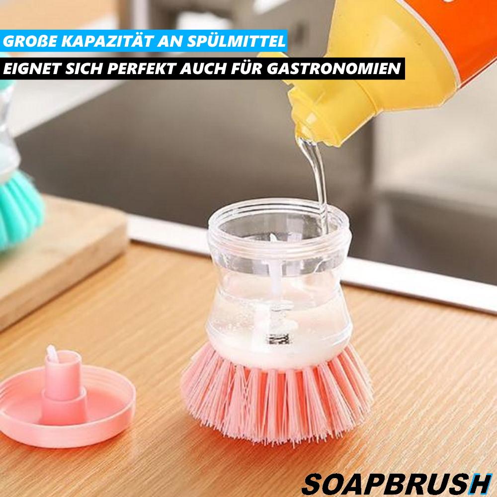 SOAPBRUSH Dish Brush with Detergent Dispenser, Dishwashing Brush for Pot [2 Pieces]
