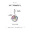 Authentische Charm-Perlen Charms Kupfer Bunt Mond Lebensbaum Perlen Charms Kompatibel Mit Charm-Perlen Charms Plata Armbändern für Frauen Damen Schmuckherstellung