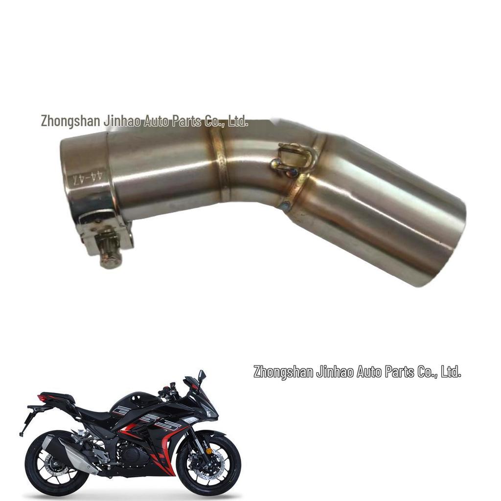 Modification de la section intermédiaire d'échappement de moto Phantom 255S en acier inoxydable (Non destructif)