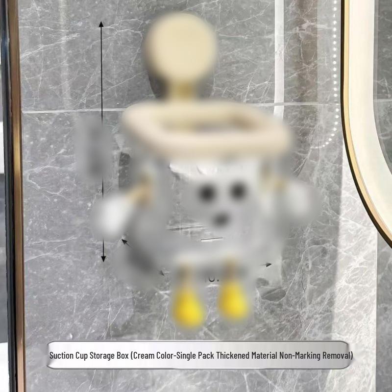 

Мультяшный настенный контейнер на присоске для хранения влажных/сухих салфеток и бумажных полотенец Suction Cup Robot Storage + Hand and Foot Pack прозрачный