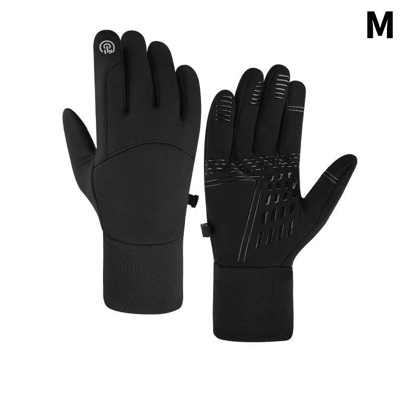 1Pair Men's Winter Touchscreen Gloves, Waterproof, Anti-Slip Tactical Gloves For Cycling, Fitness, Hiking, Outdoor Training
