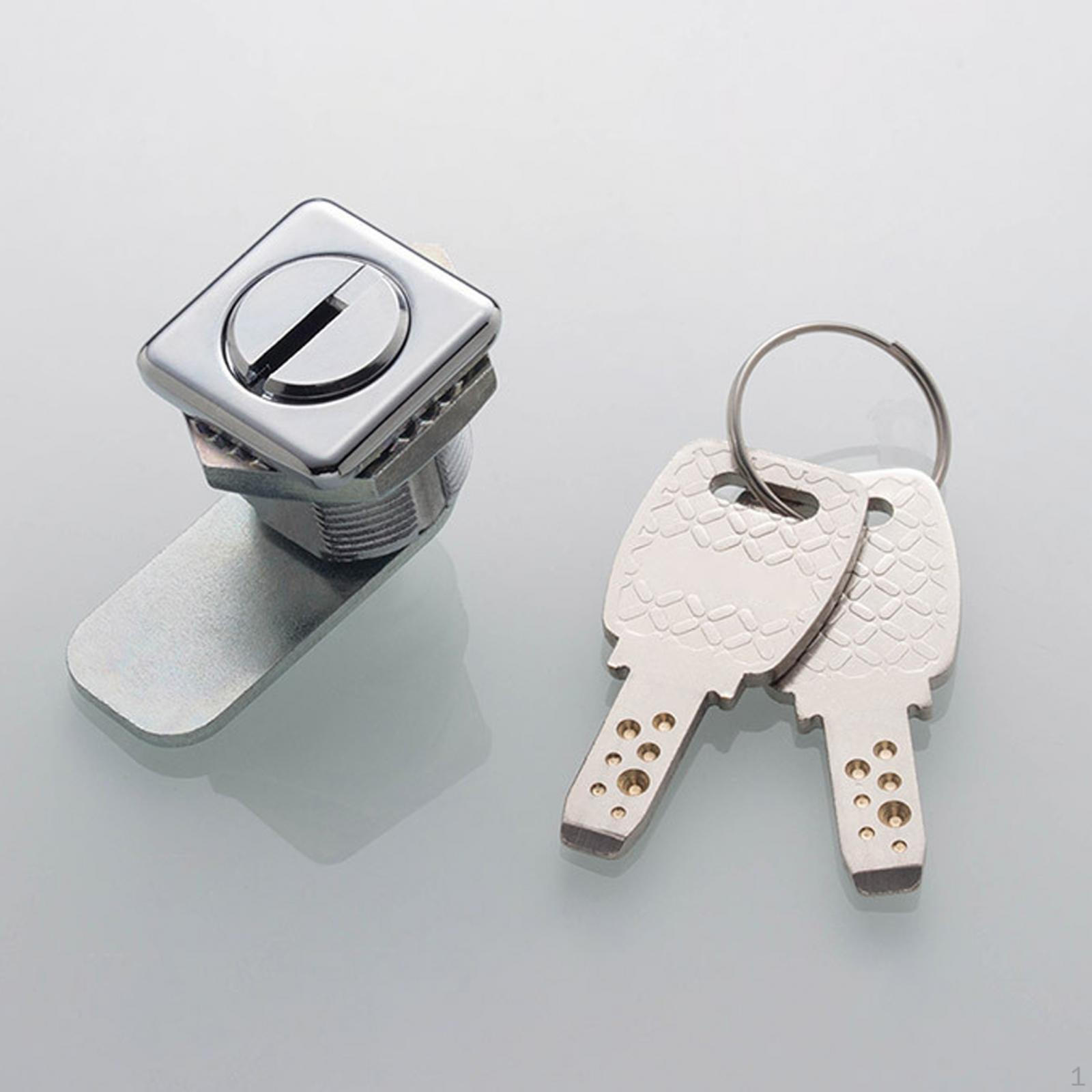 

Cam Lock Cabinet Locks 1-10mm Door Thickness Tool Box File for Drawer