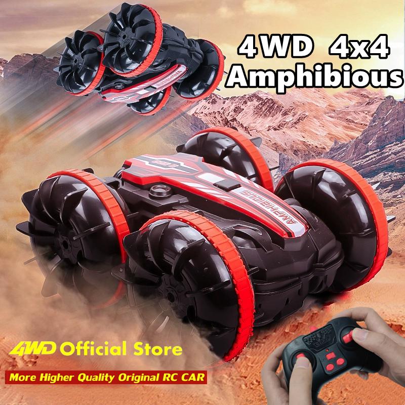 Amphibious Rc Car Remote Control Stunt Car Vehicle Double-sided Flip Radio Drift Off Road Outdoor Toys For Boy Children Gift
