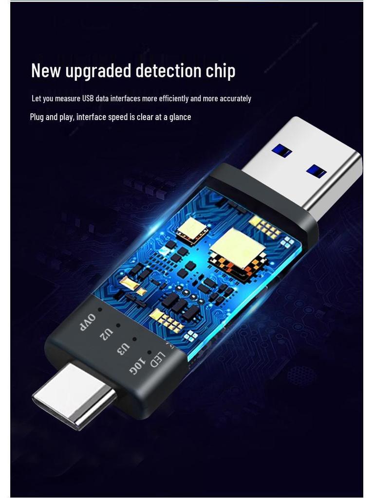USB 3.0 Multifunctional HUB & Tester: Voltage, Current, Interface, Tester and Docking Station