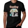 Reading Is Lit Funny Reader Tshirt Daily Wear Print Tshirt