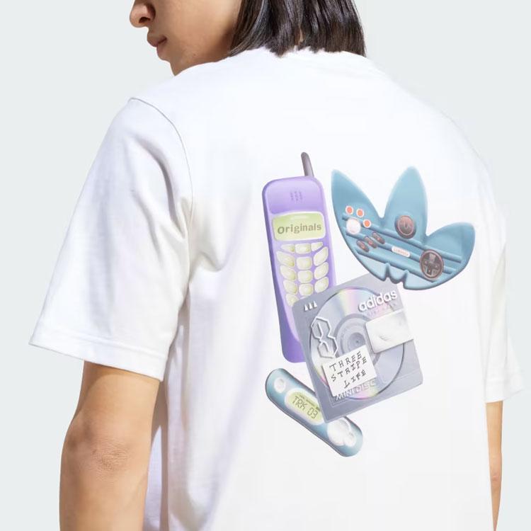 Adidas Originals Multi Graphic Tee Men Tops White IN8736