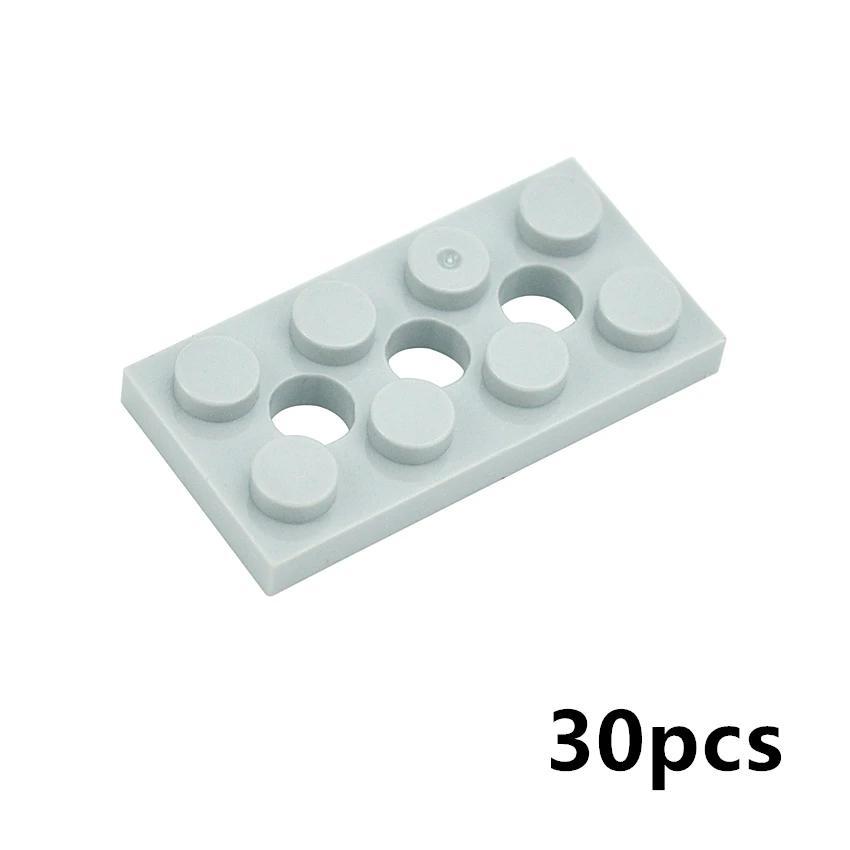 MOC Building Block Holes Thin Thick 1x1 1X2 1x3 Assembles Particles Brick Basic Accessories Toy Compatible 32001 43857 6541